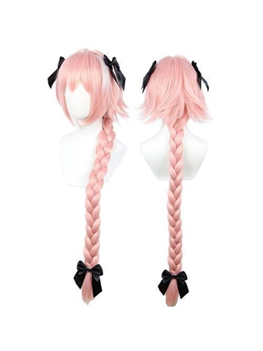 Astolfo Cosplay Wig Fate Grand Order Pink Braided Anime Hair with Bows